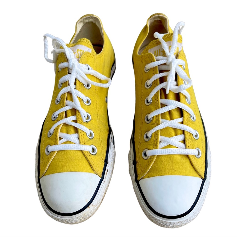 Converse Yellow Low-Top Canvas Sneakers